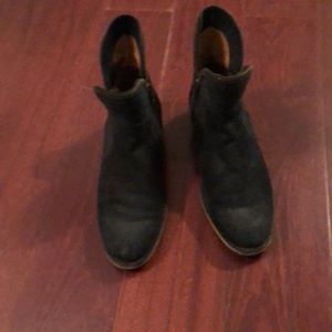 VGUC Bronx Black Suede Booties Size 38
